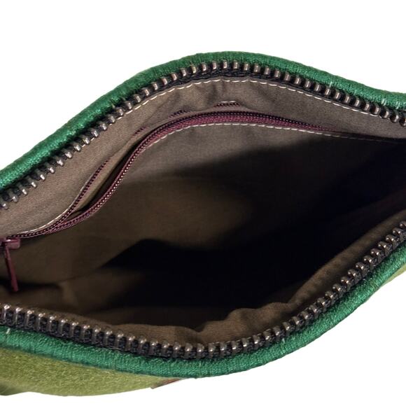 Rayerbag Women's Green Solid Adjustable Strap Zipper Crossbody Bags One Size - Picture 5 of 7